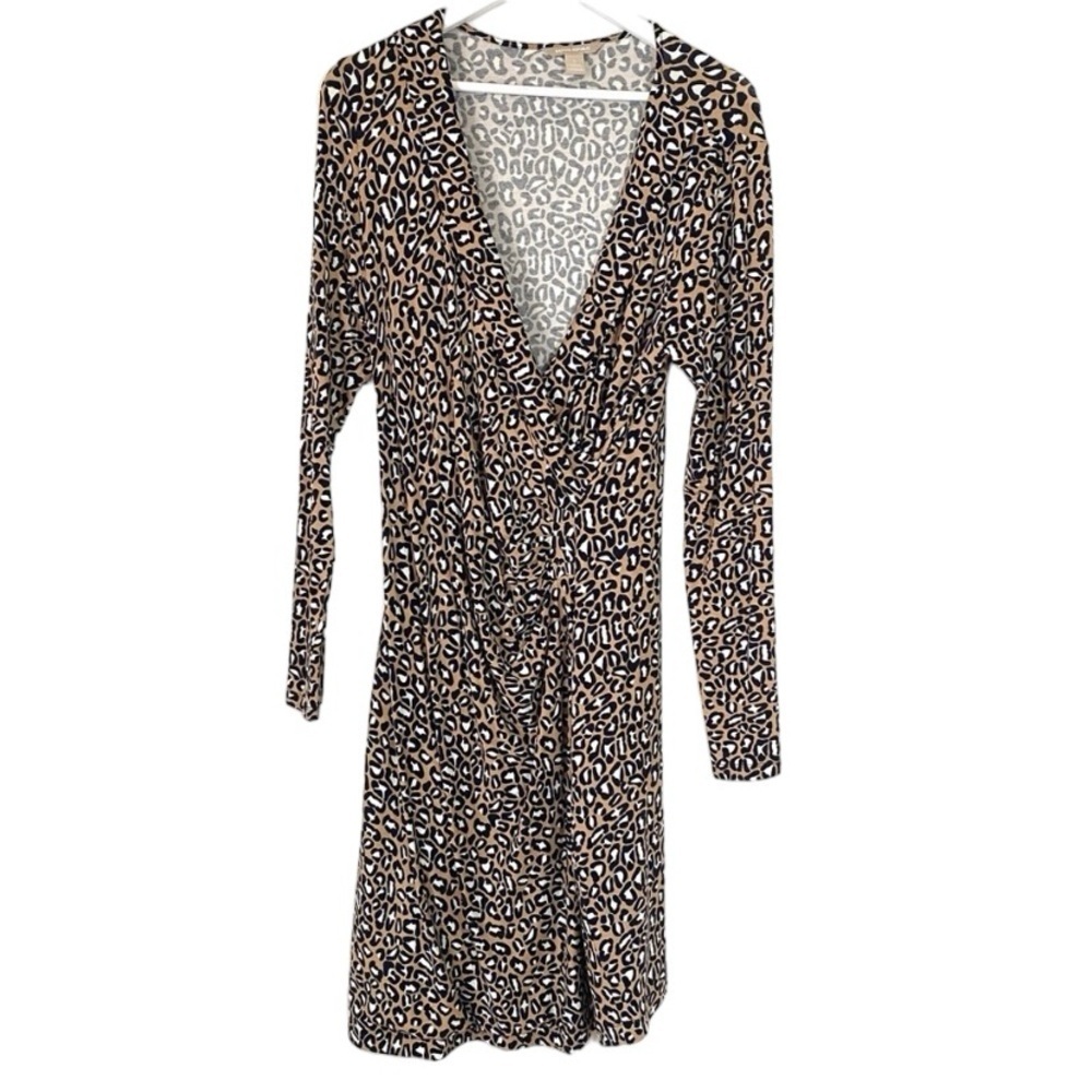 Banana Republic Dress. Tan/Black/White. Sz XL.